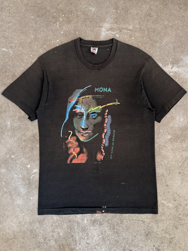 Early 90s Museum of Neon Art "Mona Lisa" Faded Tee (L)