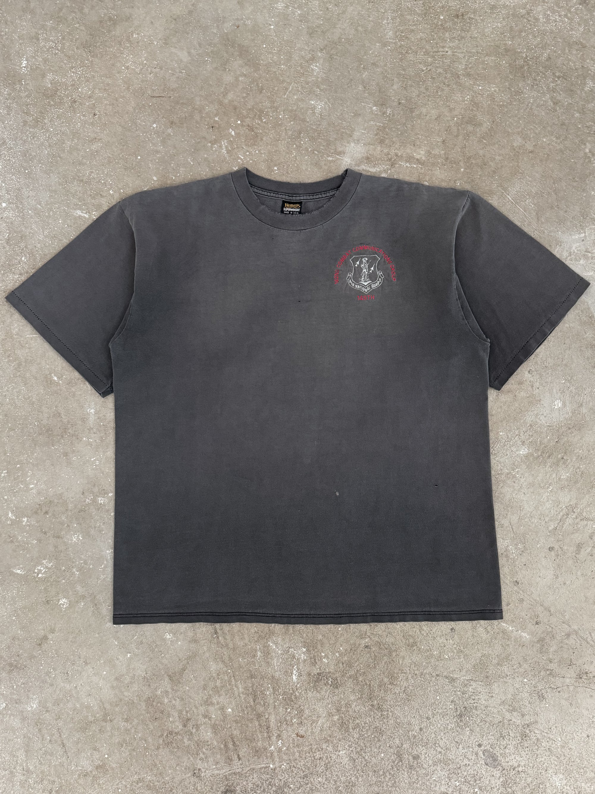 1990s "Combat Communications Group" Distressed Faded Tee (XL)