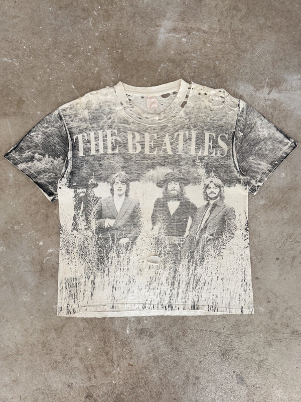 1990s The Beatles Thrashed AOP Tee (L)