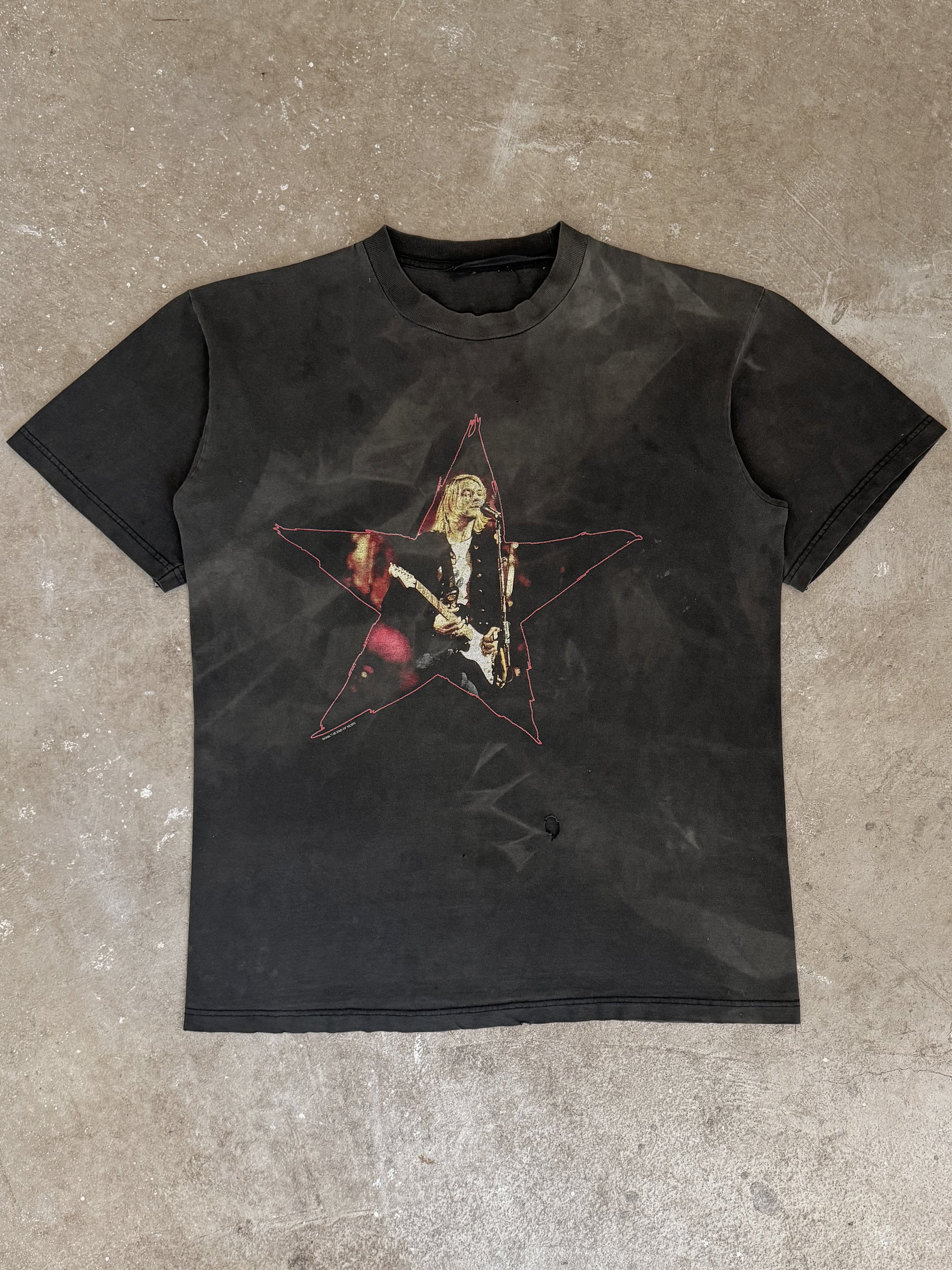 1996 Kurt Cobain "The End of Music" Sun Faded Tee (L)