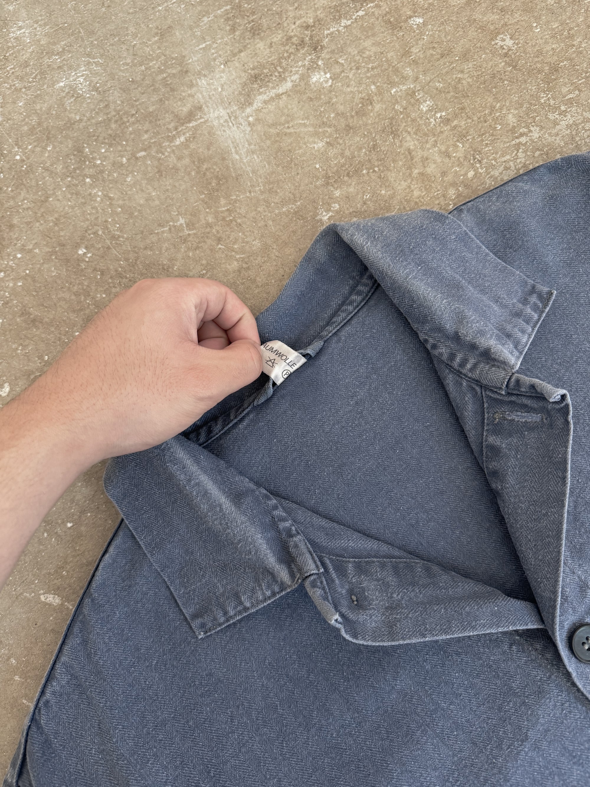 1980s Blue HBT French Chore Jacket (L)