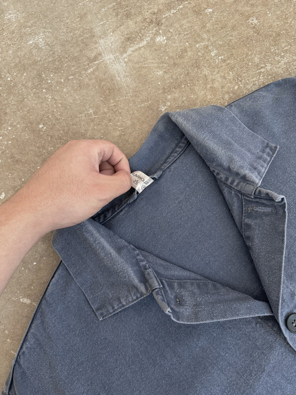 1980s Blue HBT French Chore Jacket (L)