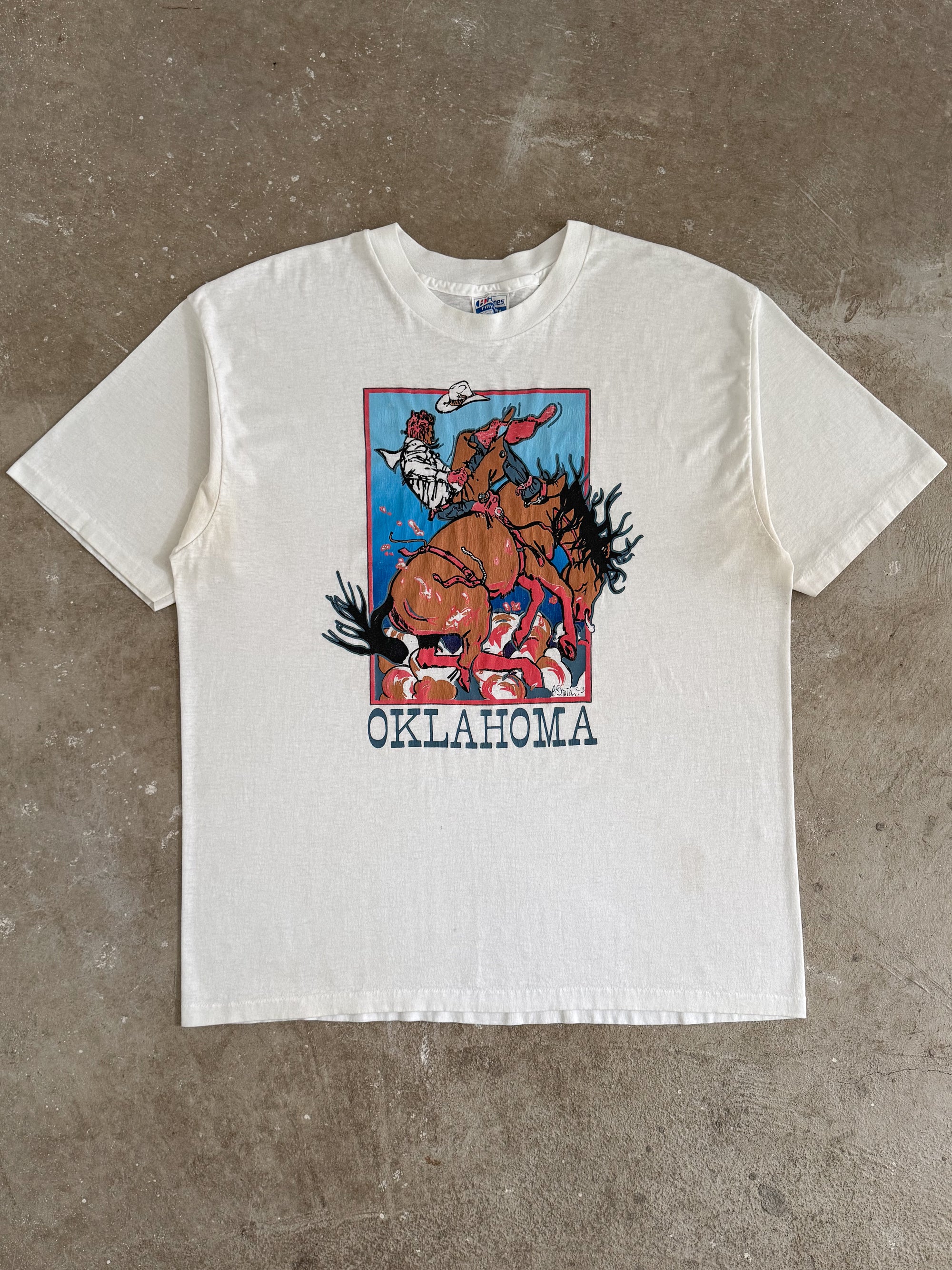 Late 80s "Oklahoma Cowboy Art" Tee (XL)