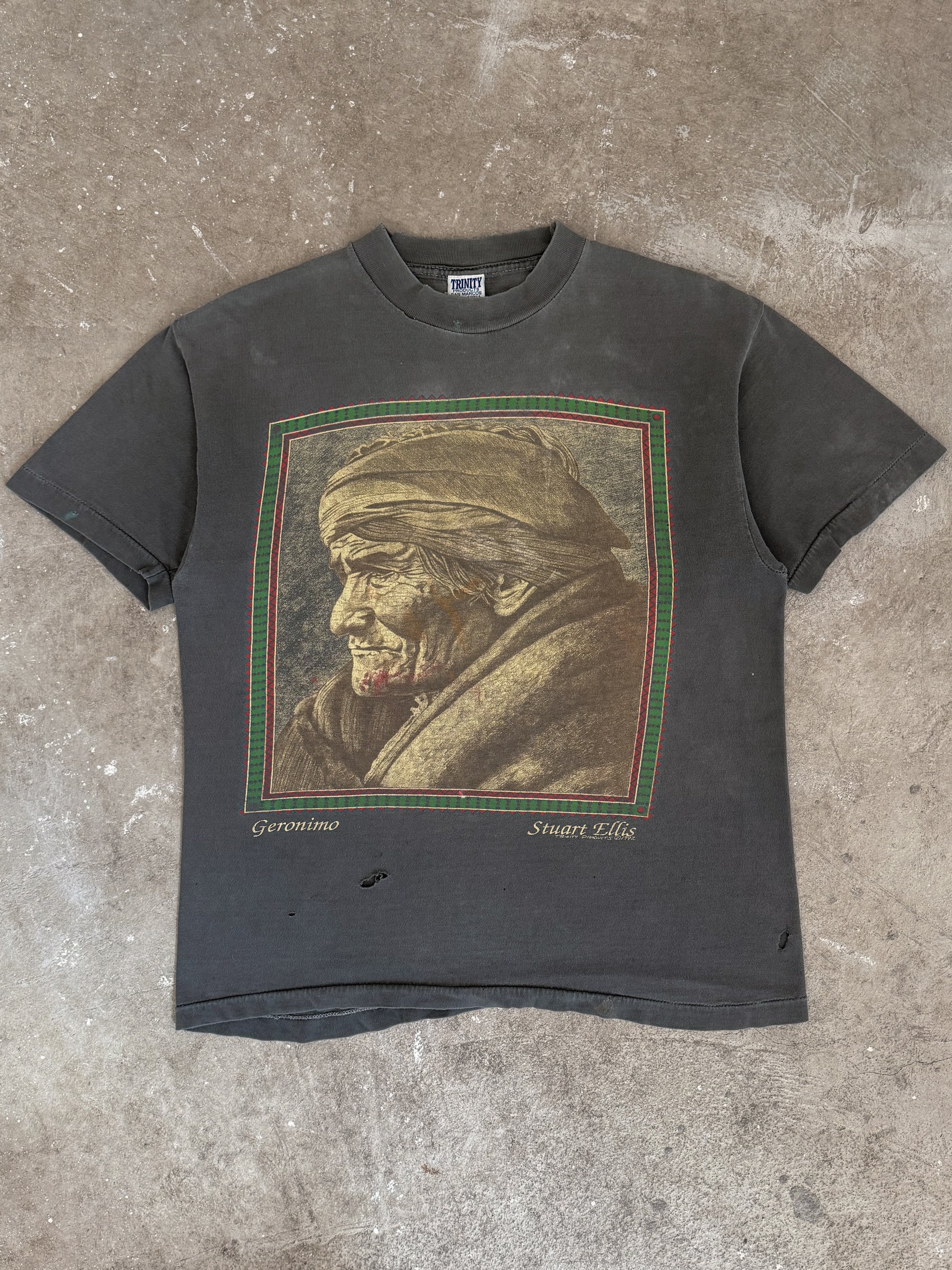1992 Stuart Ellis "Geronimo" Faded Tee (M)