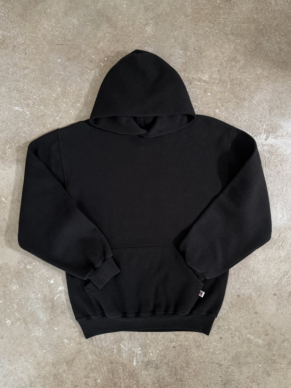 Early 00s Russell Black Blank Hoodie (S)