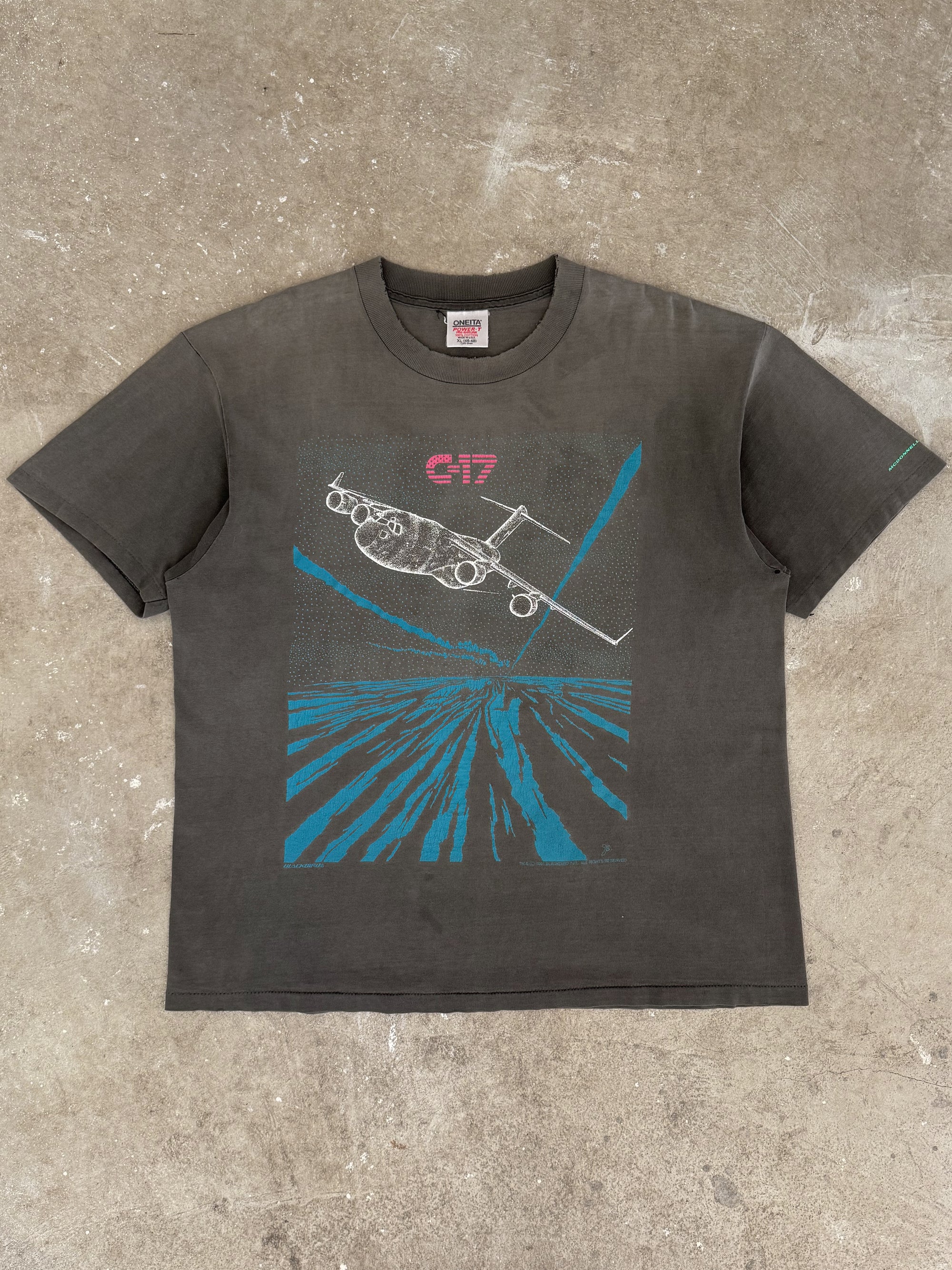 1990s "C-17" Faded Tee (XL)