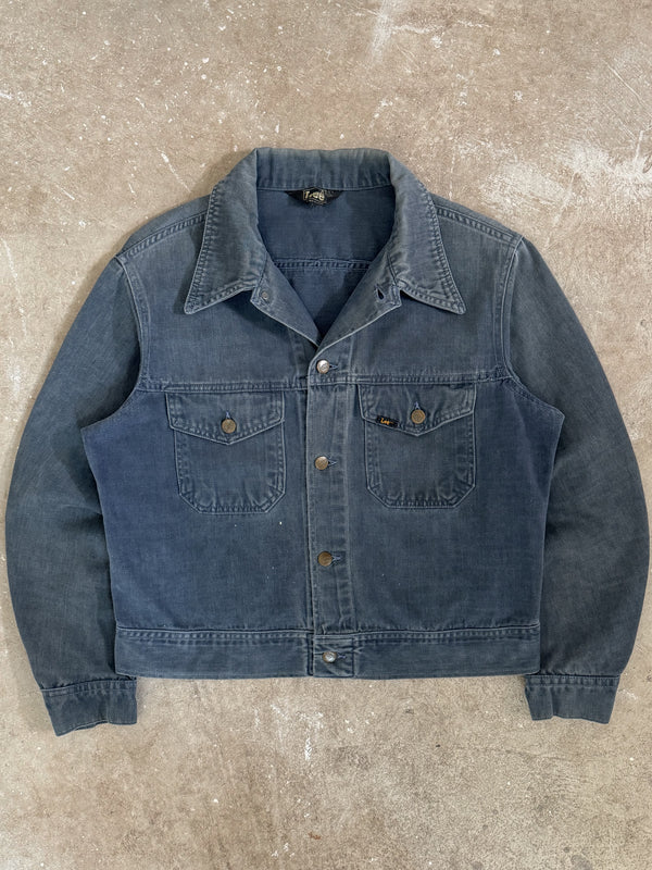 1970s Lee Faded Blue Moleskin Jacket (M)