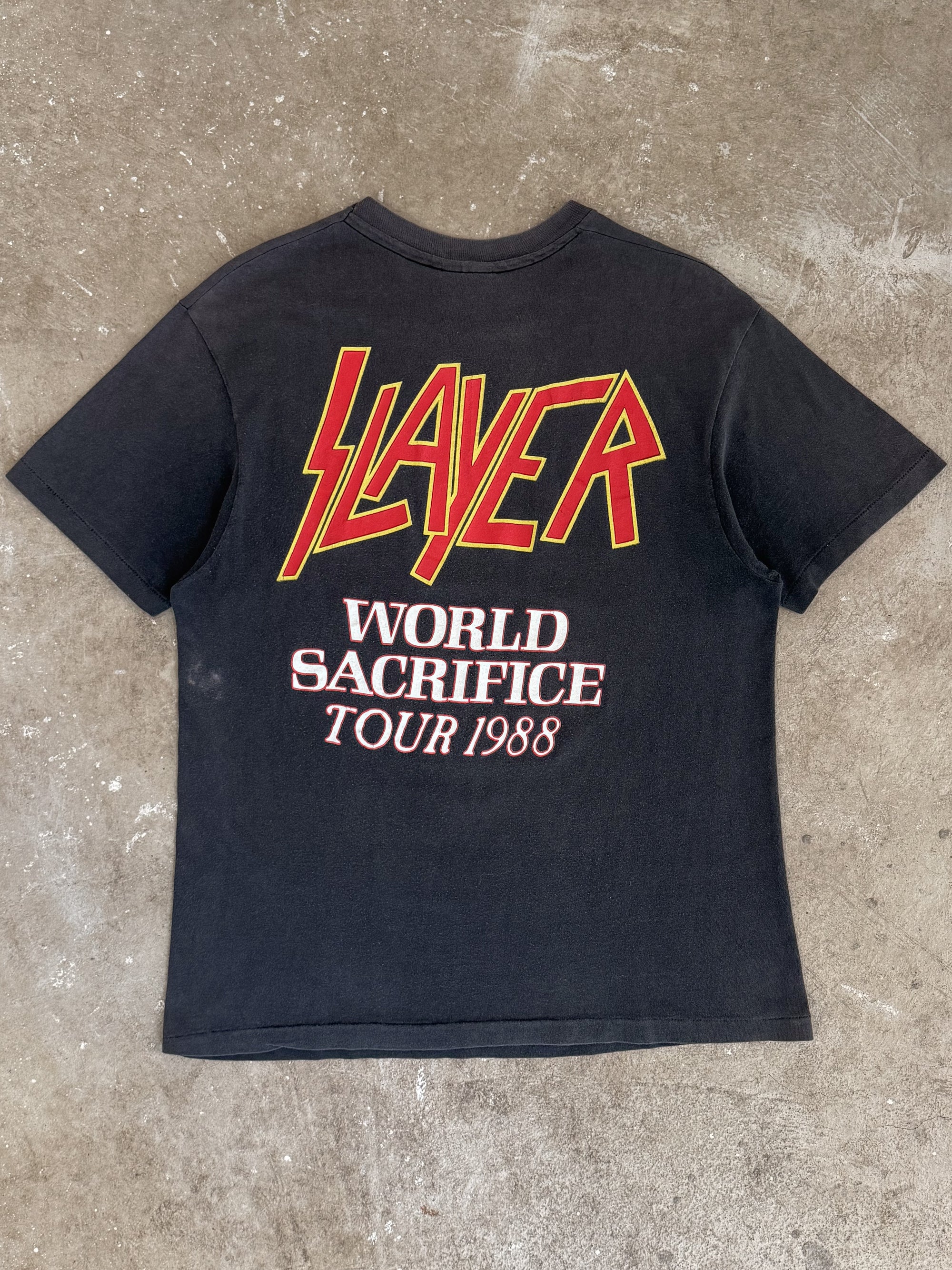 1988 Slayer "Root Of All Evil" Faded Tee (M)
