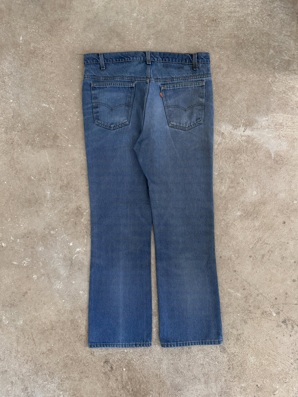 1970s/80s Orange Tab Levis Faded Blue 516 (37X31)