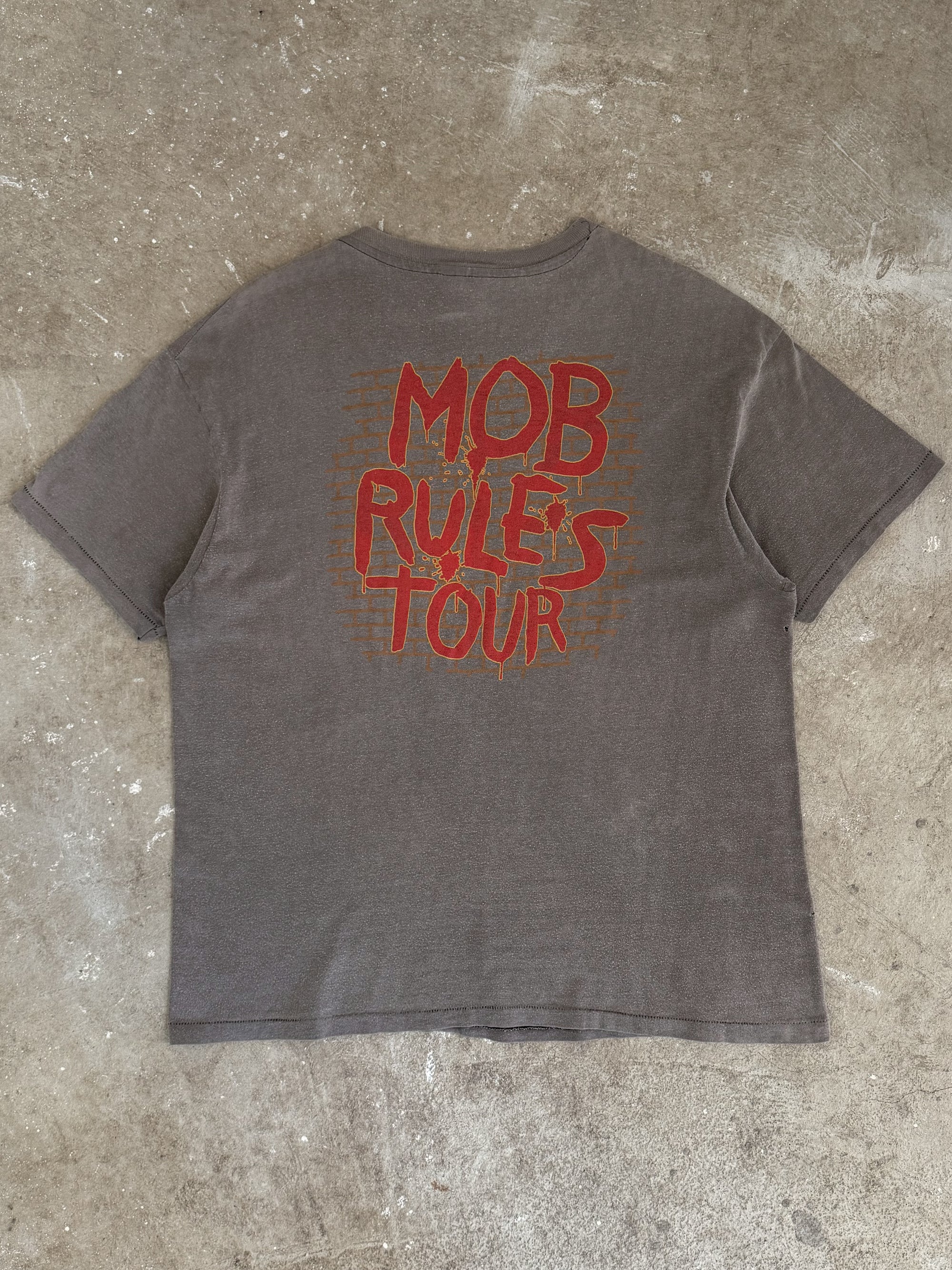 1981 Black Sabbath "Mob Rules Tour" Faded Tee (L)