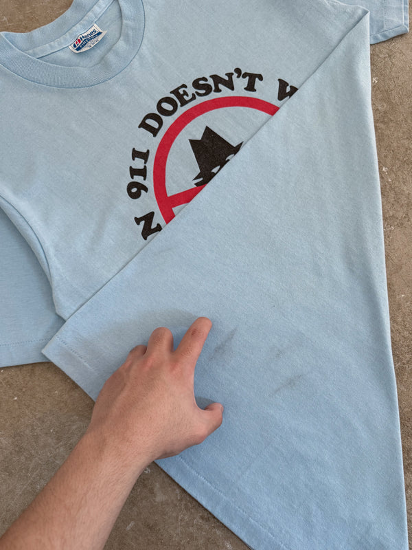 1980s "When 911 Doesn't Work..." Tee (S)