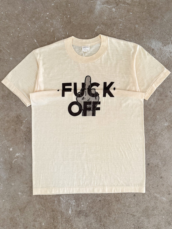 1980s "Fuck Off" Hidden Message Tee (S)