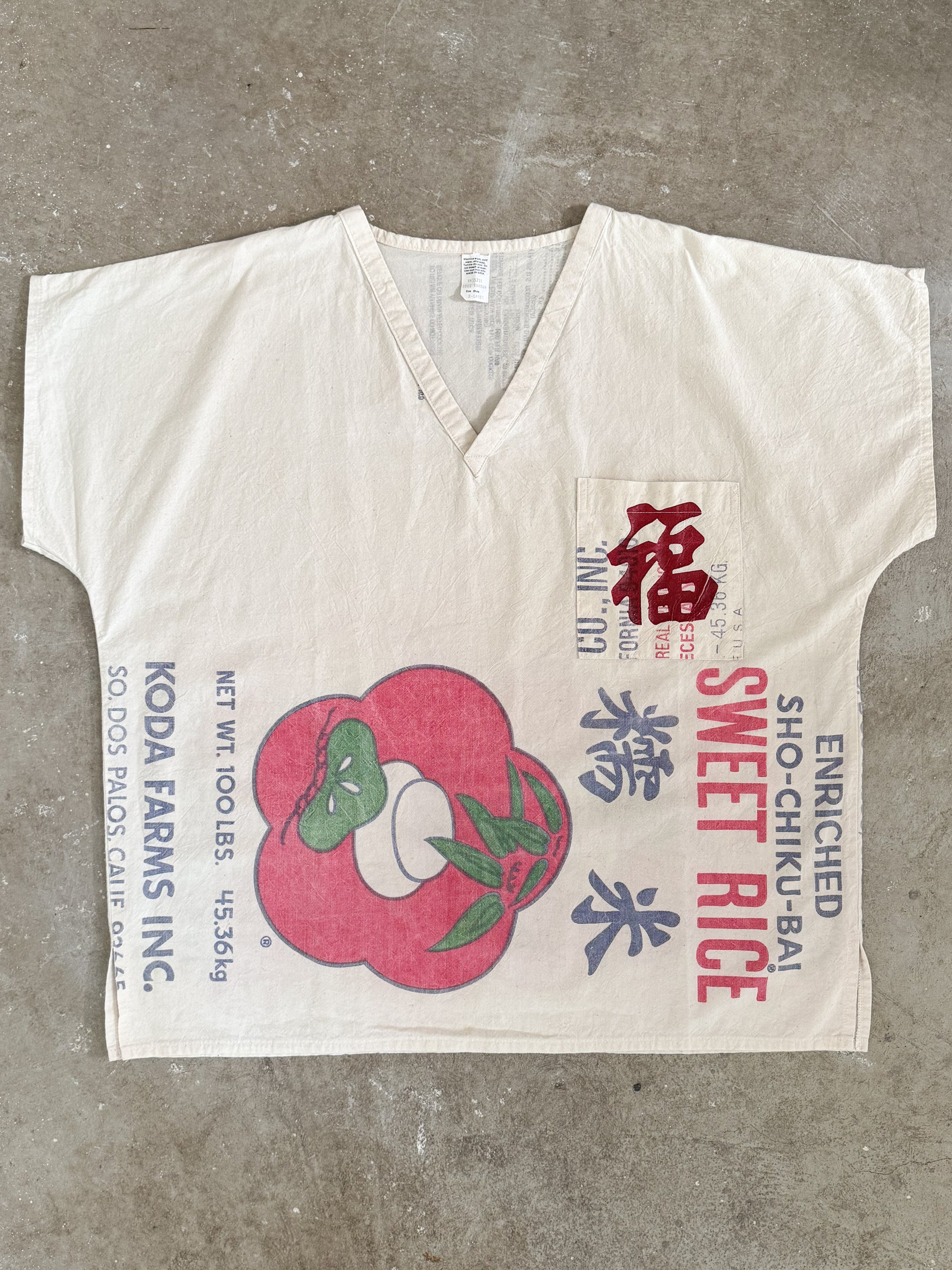 1970s "Sho-Chiku-Bai" Rice Sack Shirt (XL)