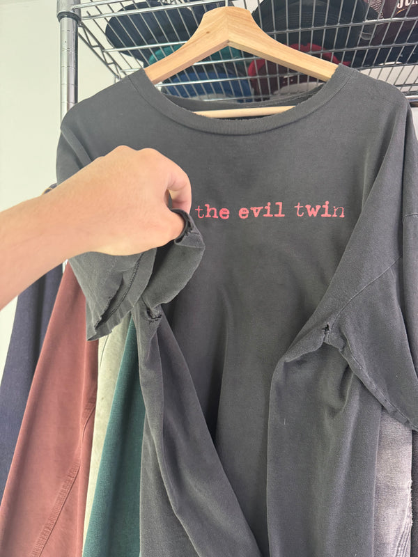 1990s "I Am The Evil Twin" Distressed Faded Tee (XXL)