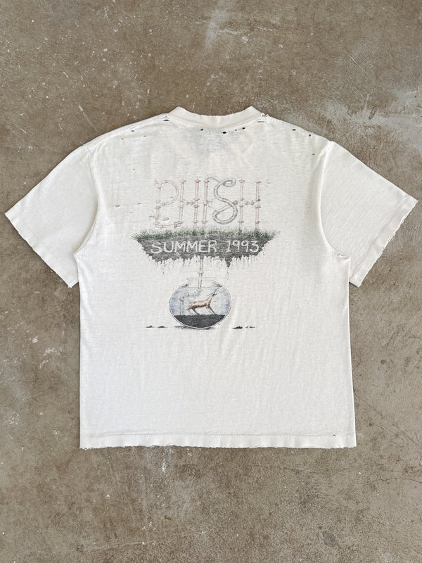 1993 Phish "Summer Tour" Thrashed Tee (M)
