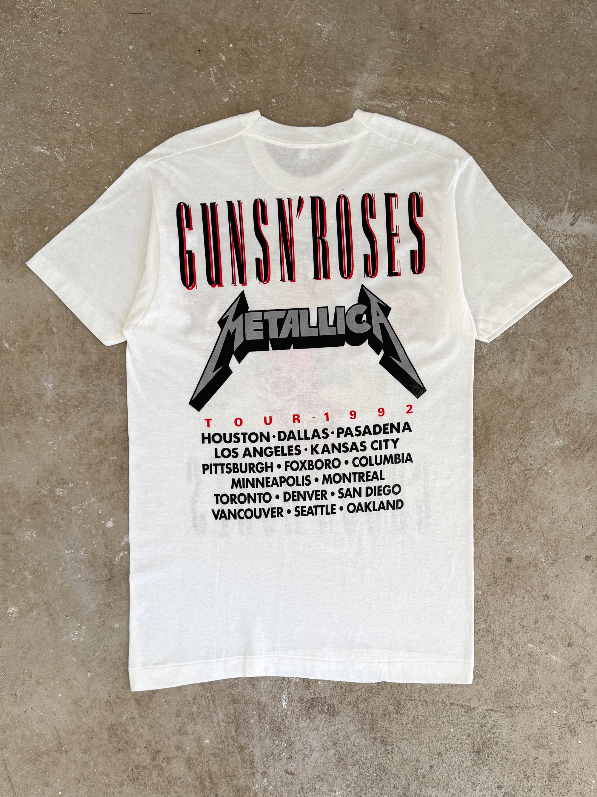 1992 Metallica + Guns N Roses Tee (M)