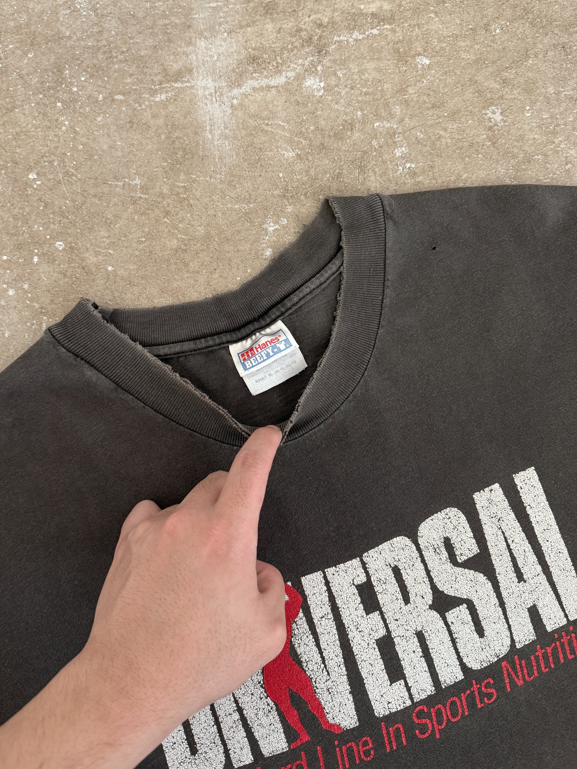 1990s "Universal Nutrition" Faded Tee (XL)