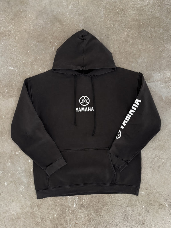 1990s/00s Distressed "Yamaha" Hoodie (L)