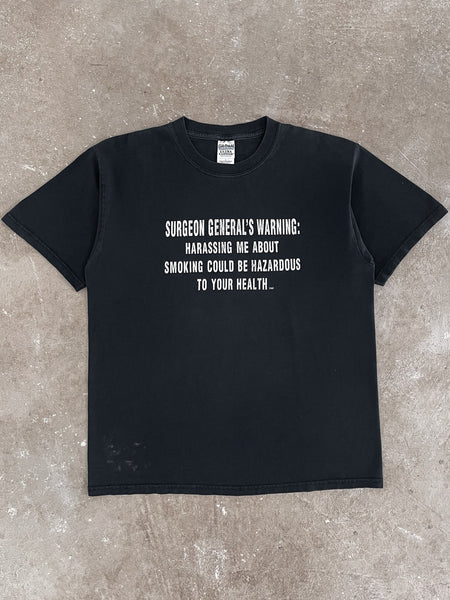 2000s “Surgeon Generals Warning” Tee (L) – DAMAGED GLITTER