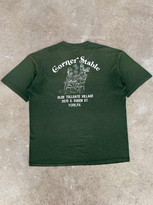 1980s/90s "Corner Stable" Faded Pocket Tee (L/XL)