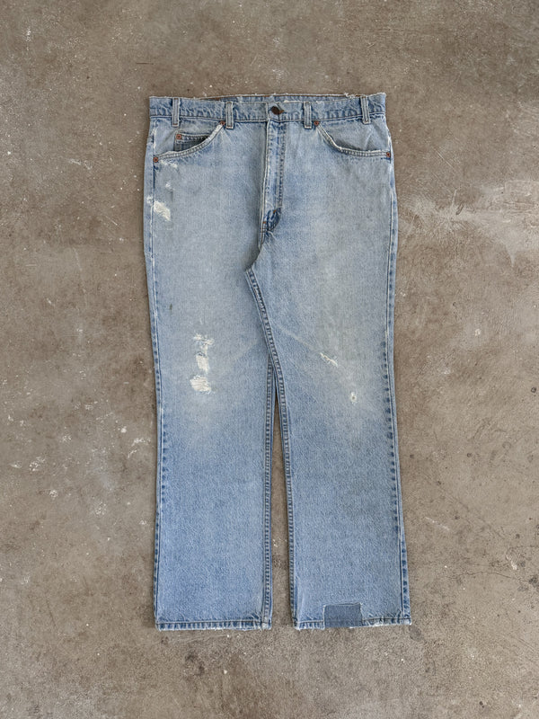 1990s Orange Tab Levis Faded Blue 517 (36X28)