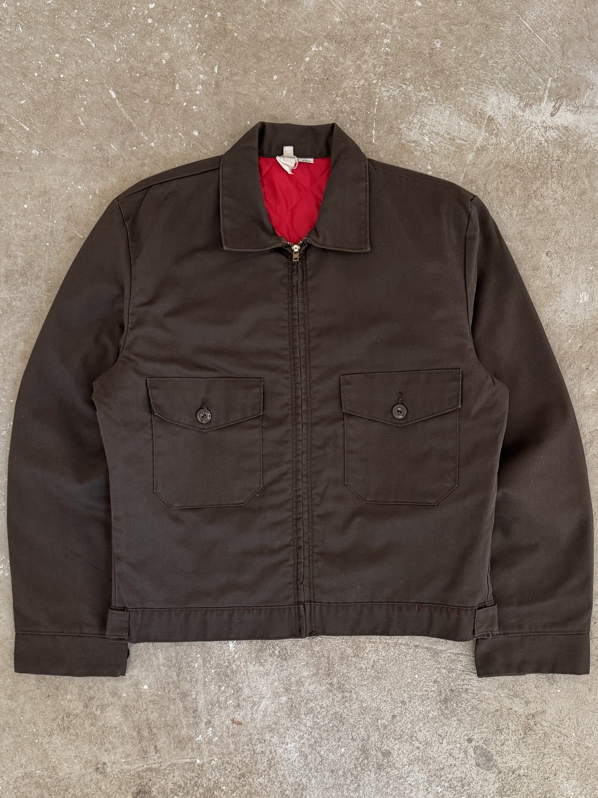 1980s Brown Lined Work Jacket (M)