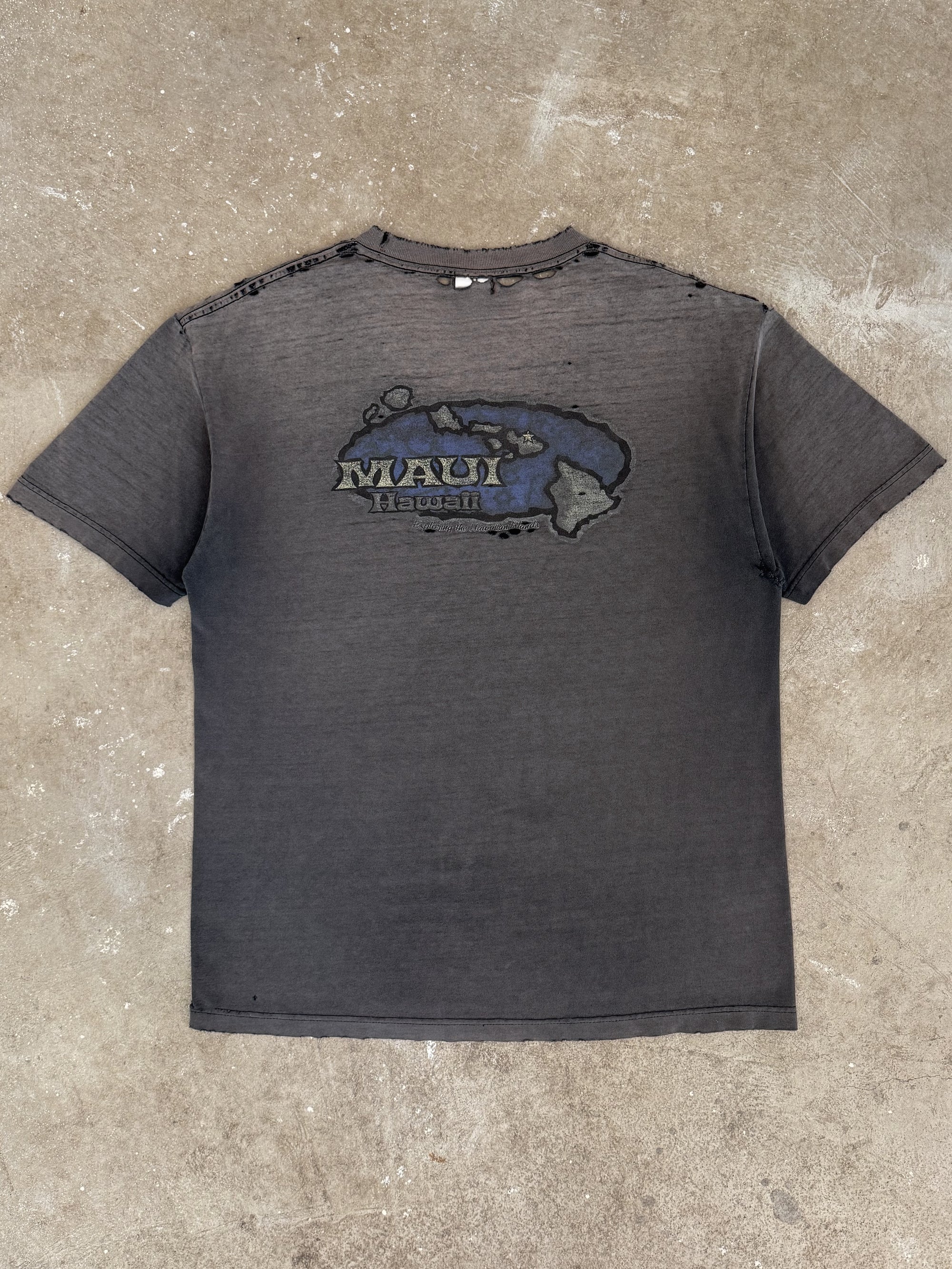 2000s "Maui Hawaii" Faded Tee (L)