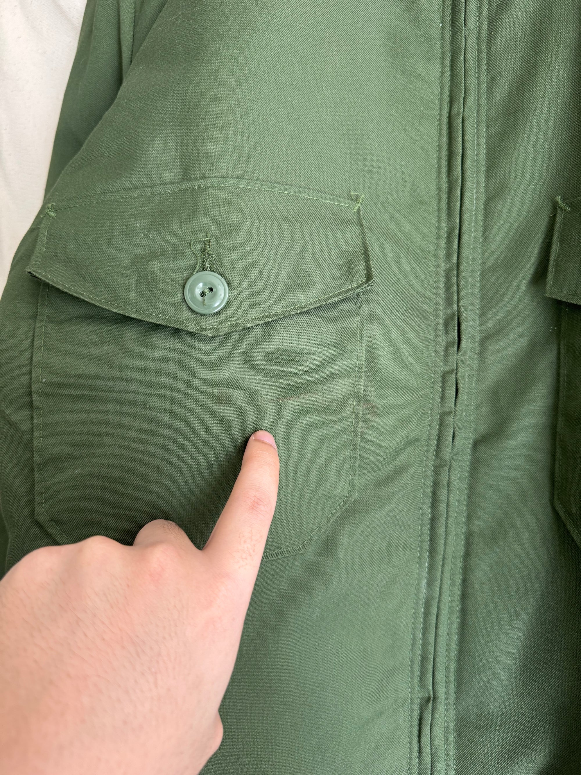 1970s Green Lined Work Jacket (S)