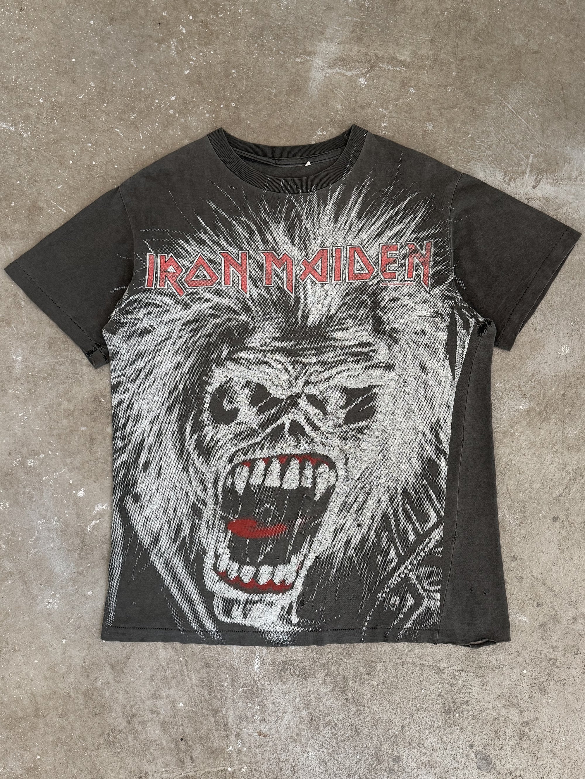 1991 Iron Maiden Faded AOP Tee (L)