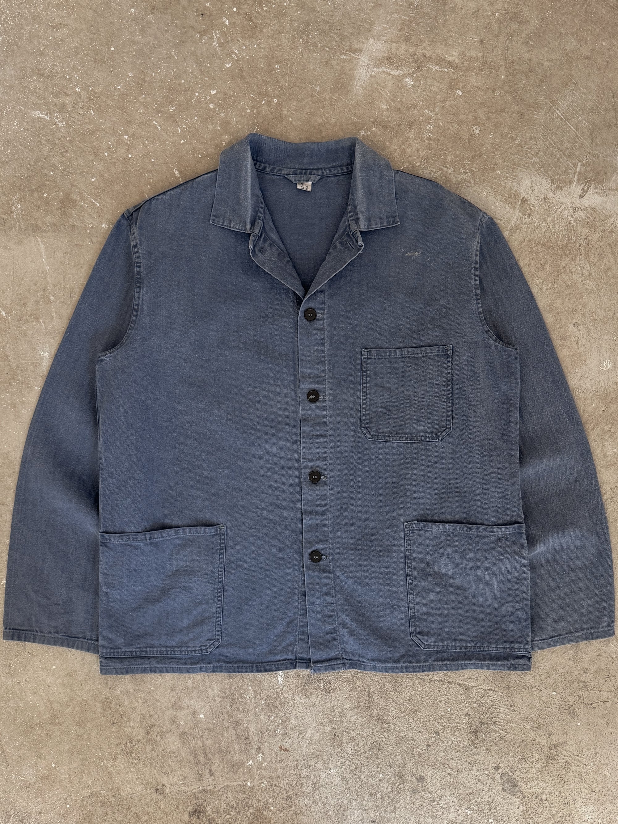 1980s Blue HBT French Chore Jacket (L)