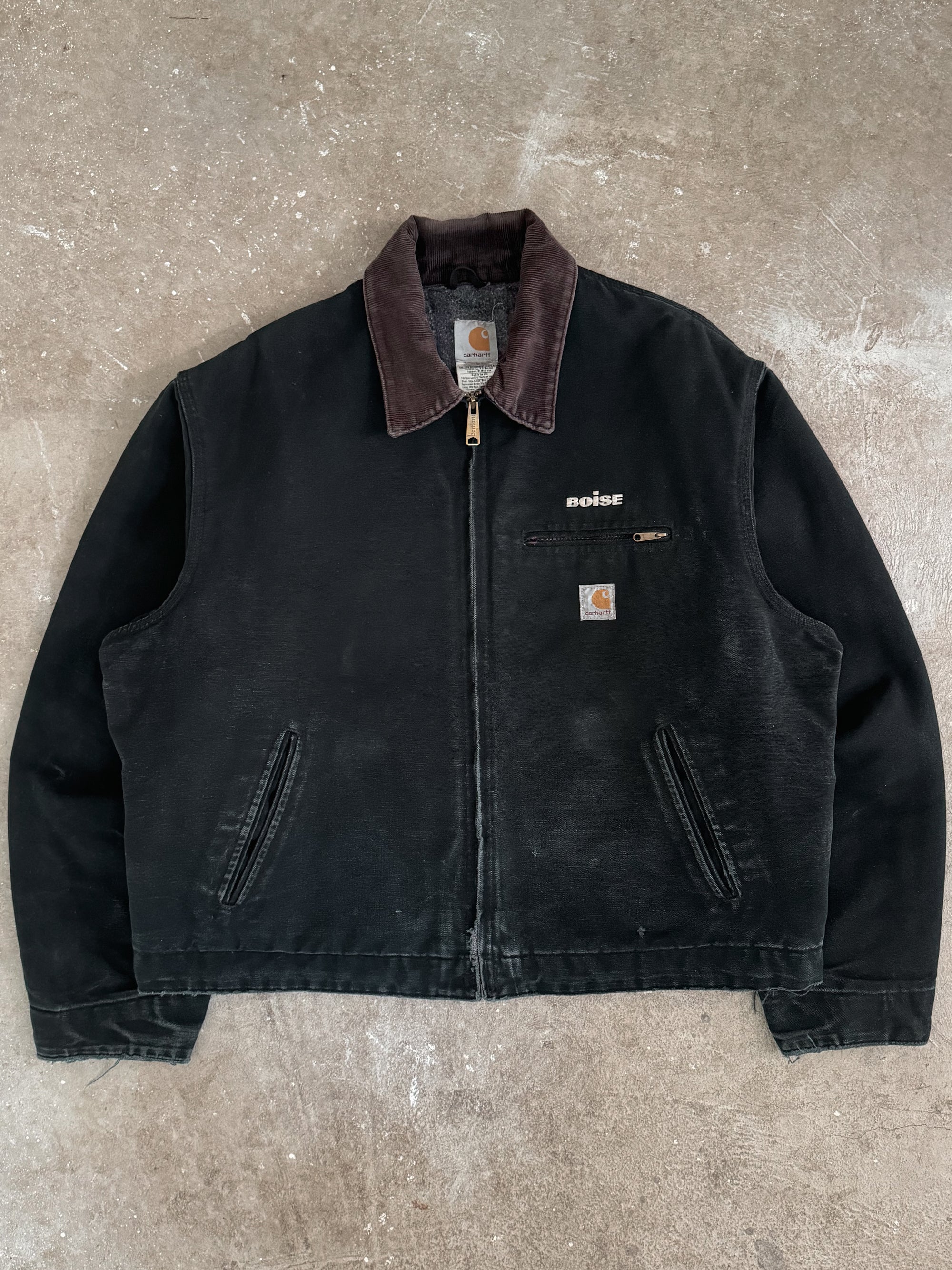 2000s Carhartt "Boise" Black J01 Detroit Jacket (XL)