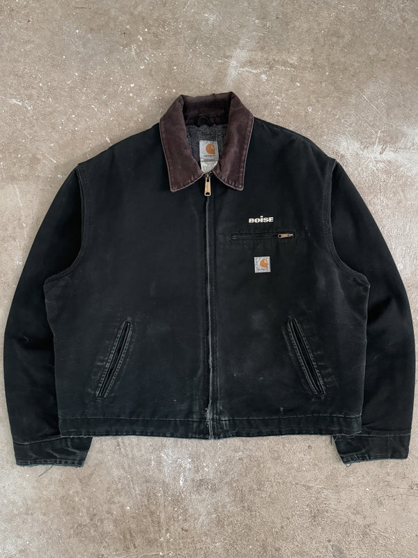 2000s Carhartt "Boise" Black J01 Detroit Jacket (XL)