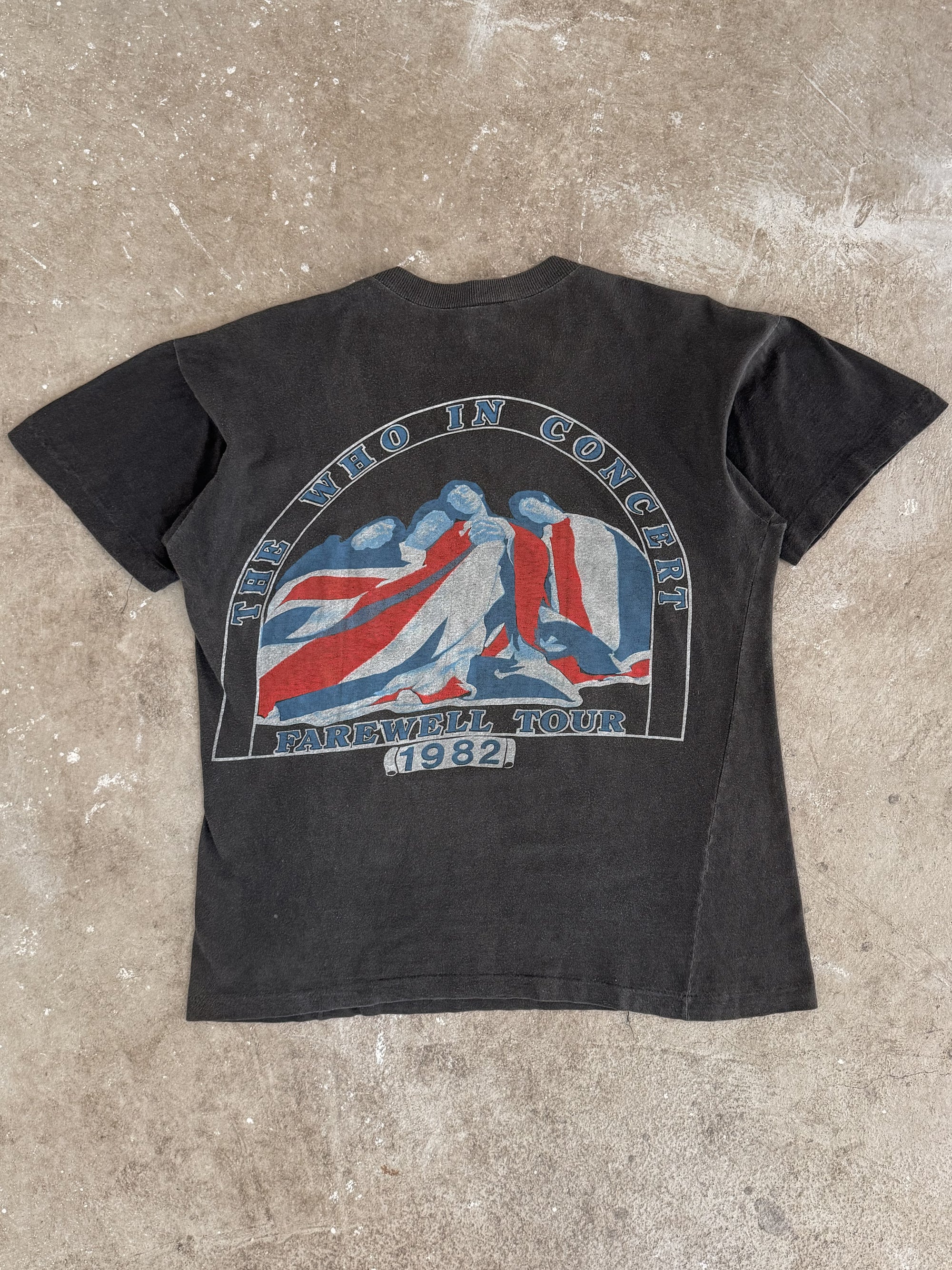 1982 The Who "Farewell Tour" Faded Lot Tee (M)
