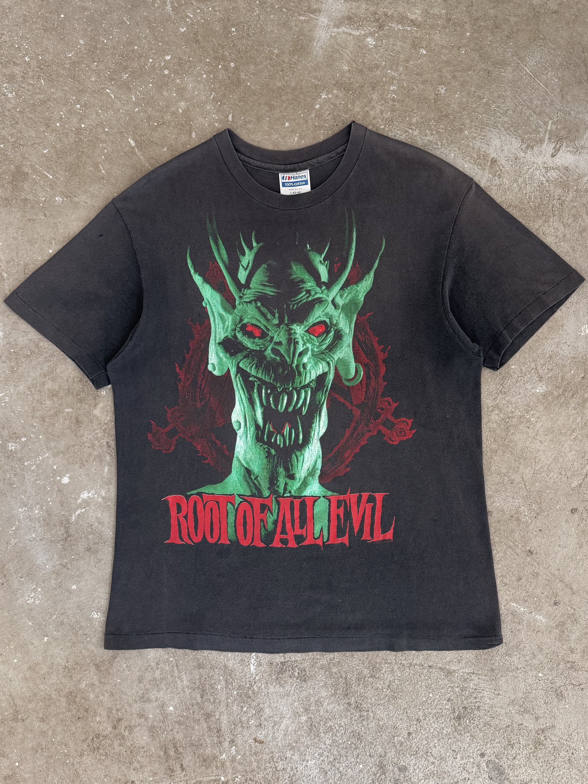 1988 Slayer "Root Of All Evil" Faded Tee (M)