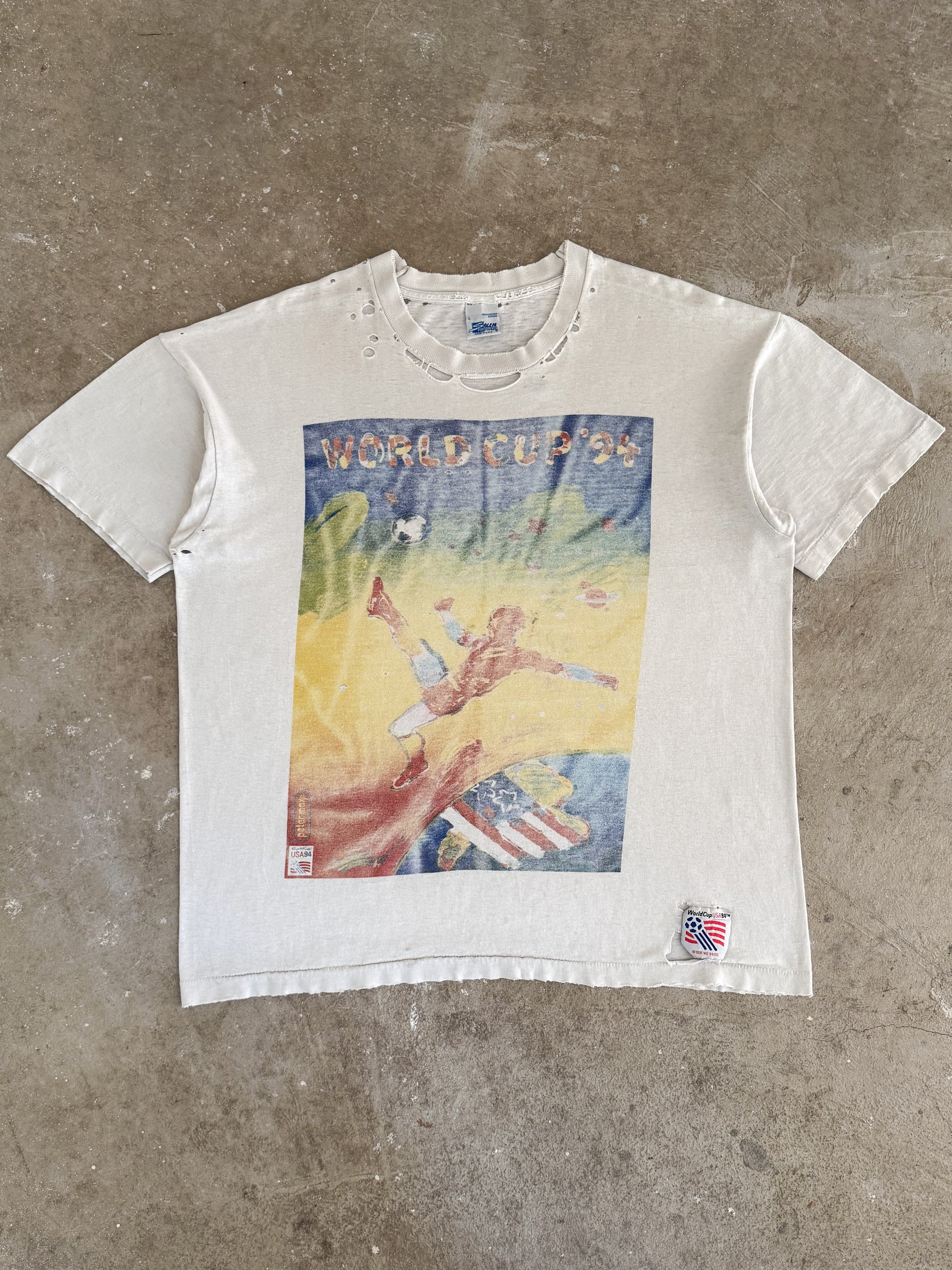 1994 Peter Max "World Cup" Thrashed Tee (XL)
