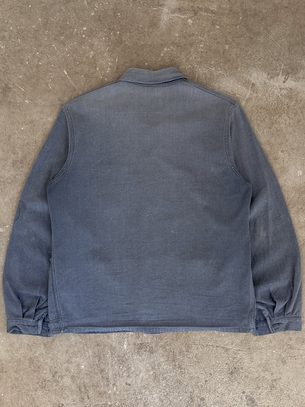 1970s Faded Blue French Chore Jacket (S)