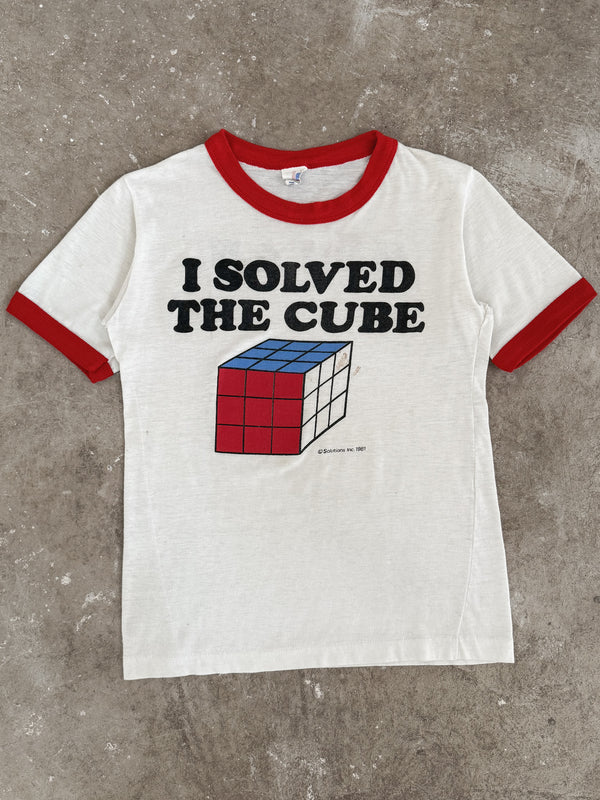 1980s "I Solved The Cube" Ringer Tee (XS)