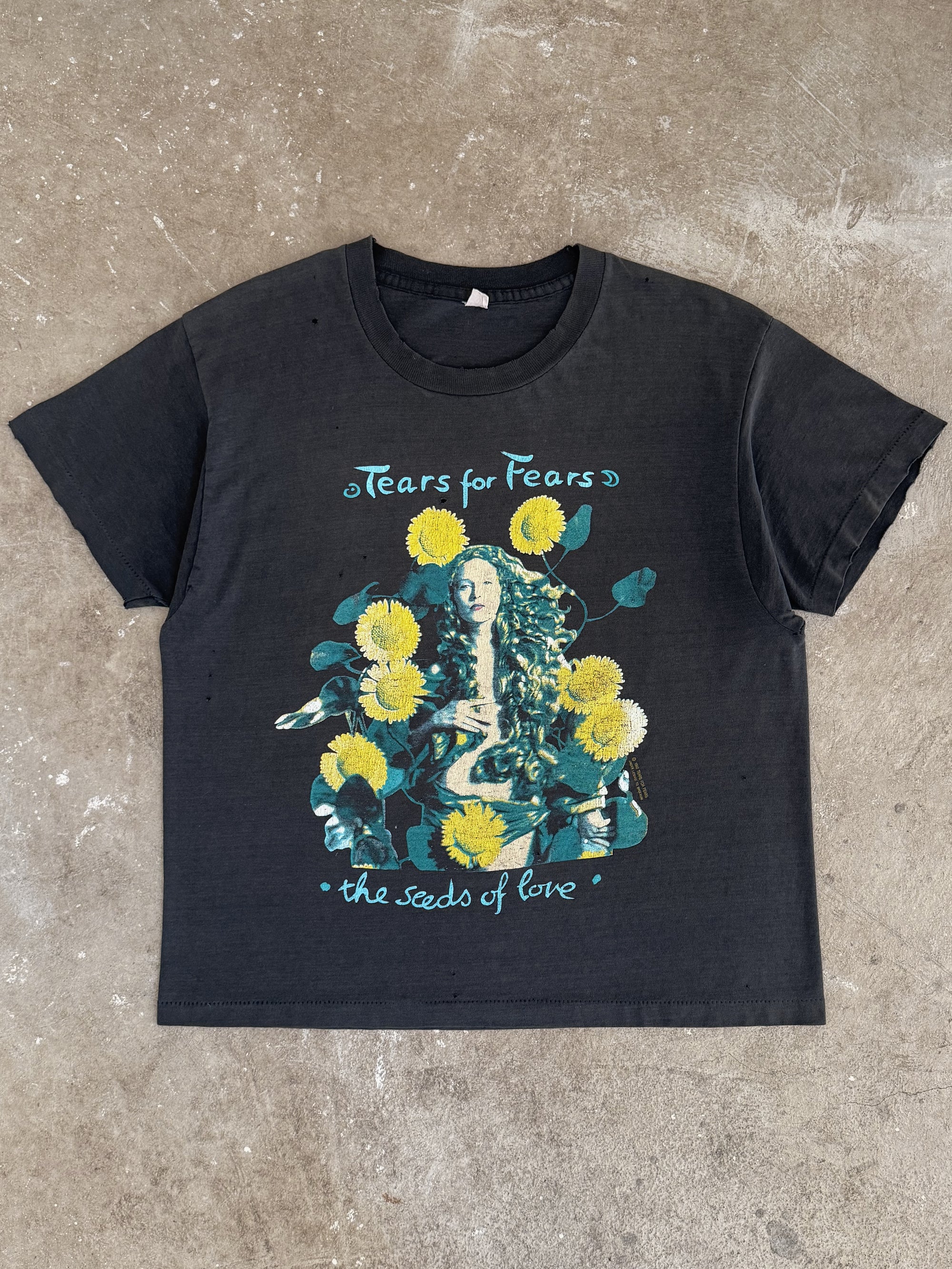 1990 Tears for Fears "The Seeds of Love" Euro Tour Tee (M)