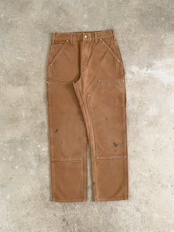 Carhartt B01 Tan Brown Double Knee Work Pants (28X29)