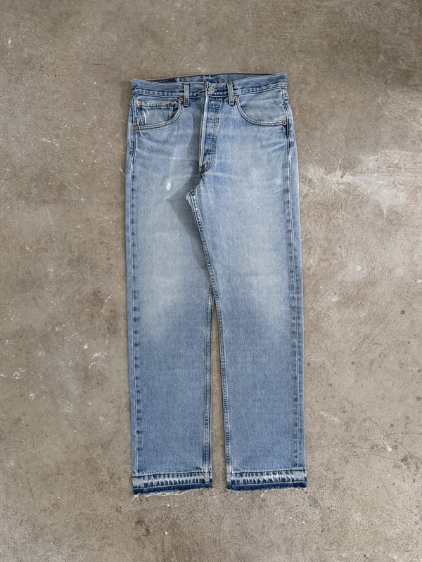 1990s Levis Faded Blue 501 Released Hem (30X30)