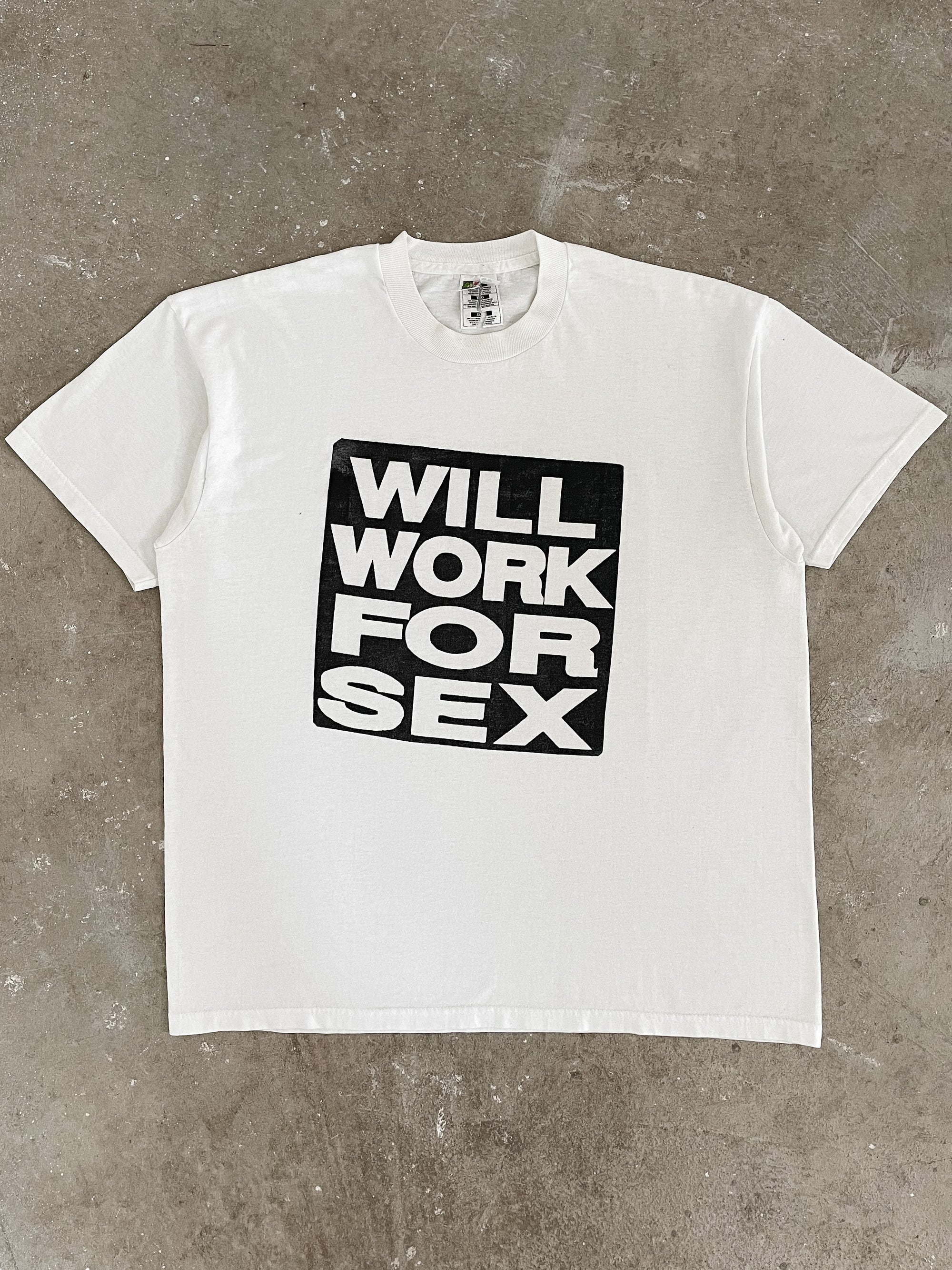 1990s “Will Work For Sex” Tee (XL)