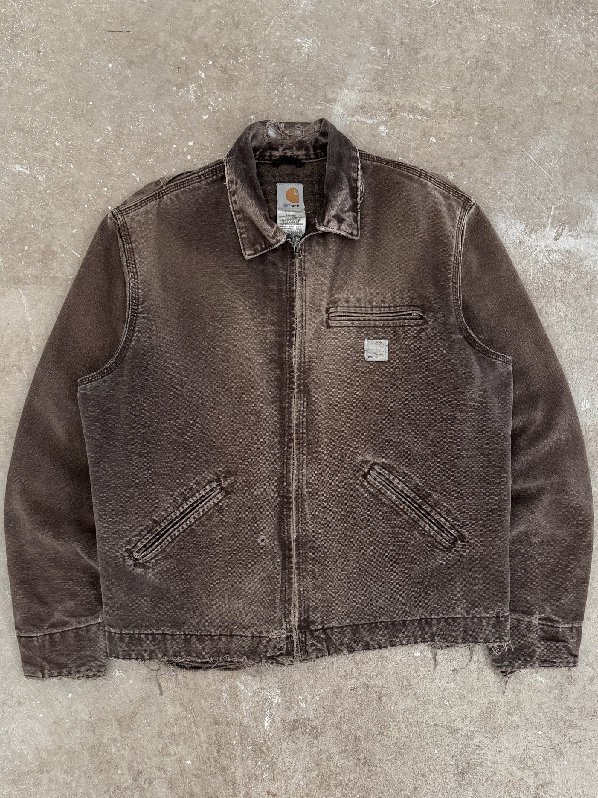 Carhartt Faded Dark Brown EJ097 Detroit Jacket (M/L)