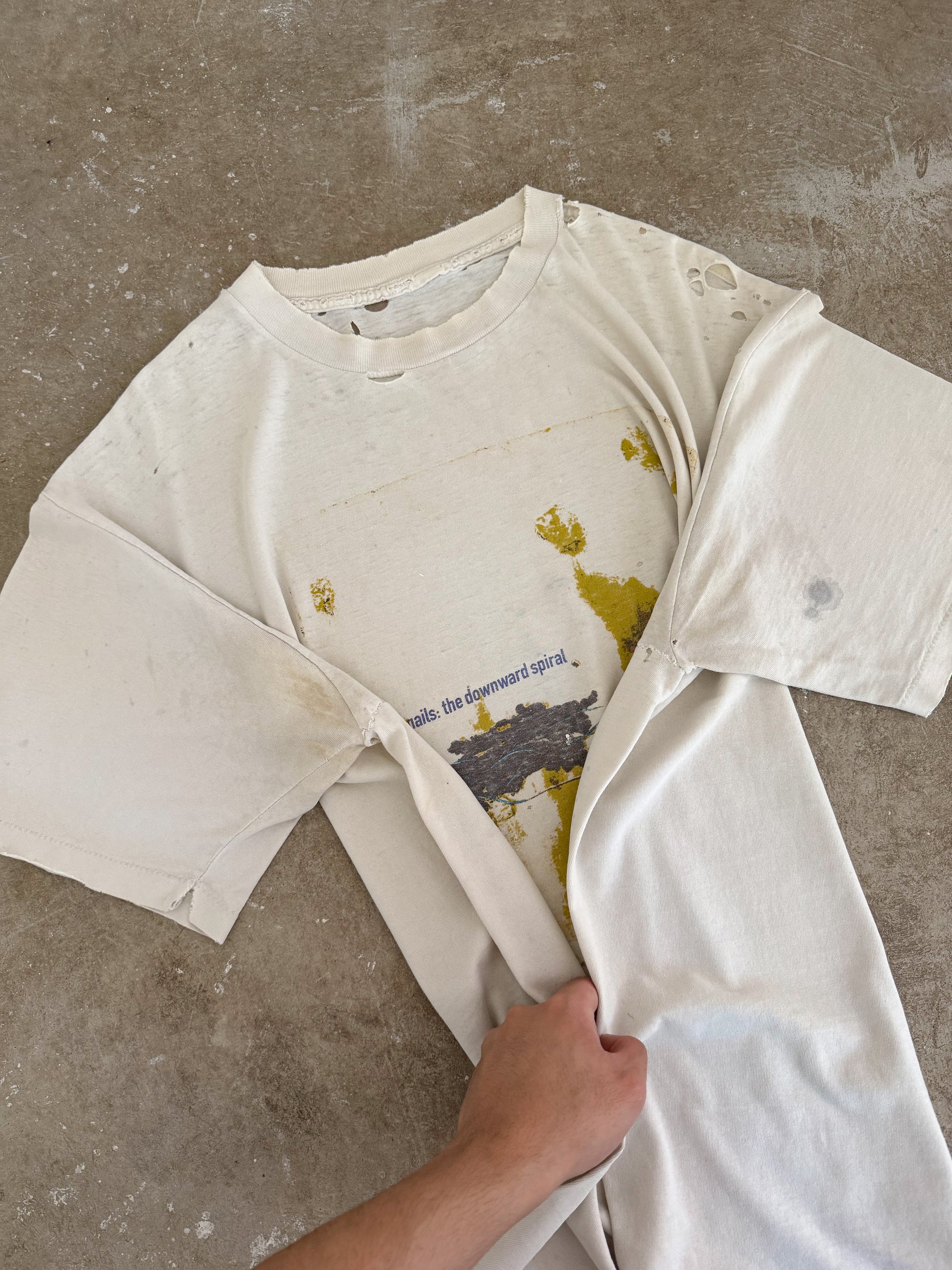 1994 Nine Inch Nails "The Downward Spiral" Repaired Tee (XL)