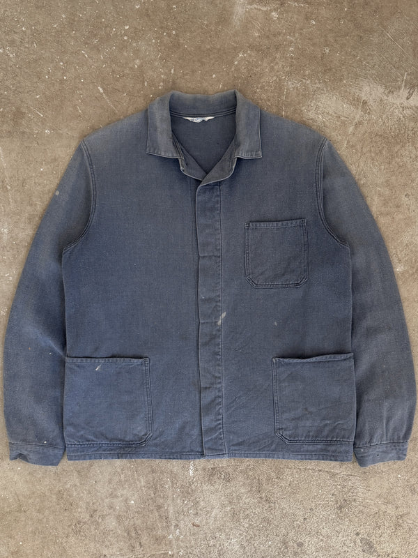 1970s Faded Blue French Chore Jacket (S)