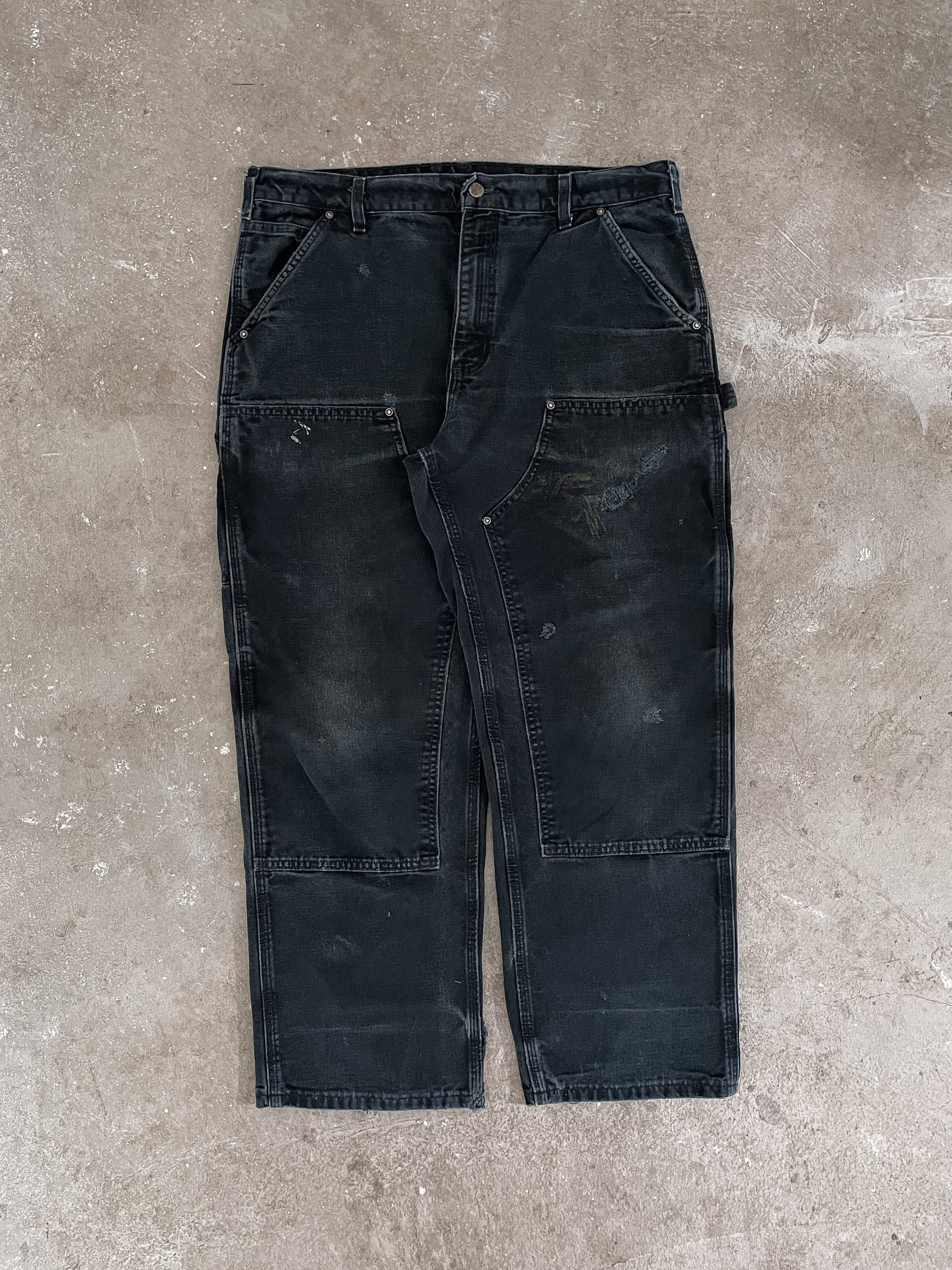 Carhartt B136 Black Double Knee Work Pants (36X29)