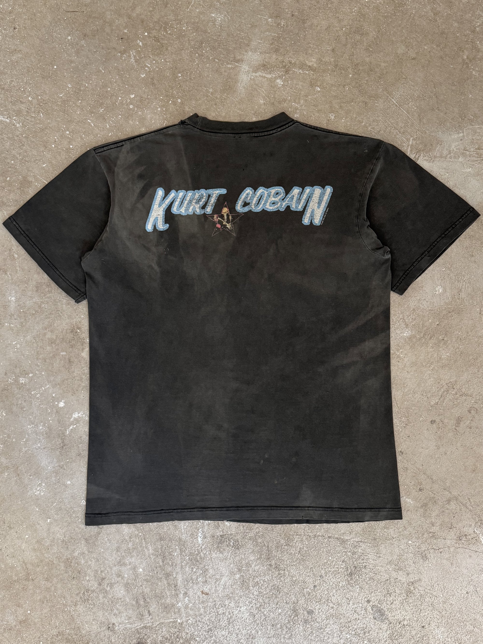 1996 Kurt Cobain "The End of Music" Sun Faded Tee (L)