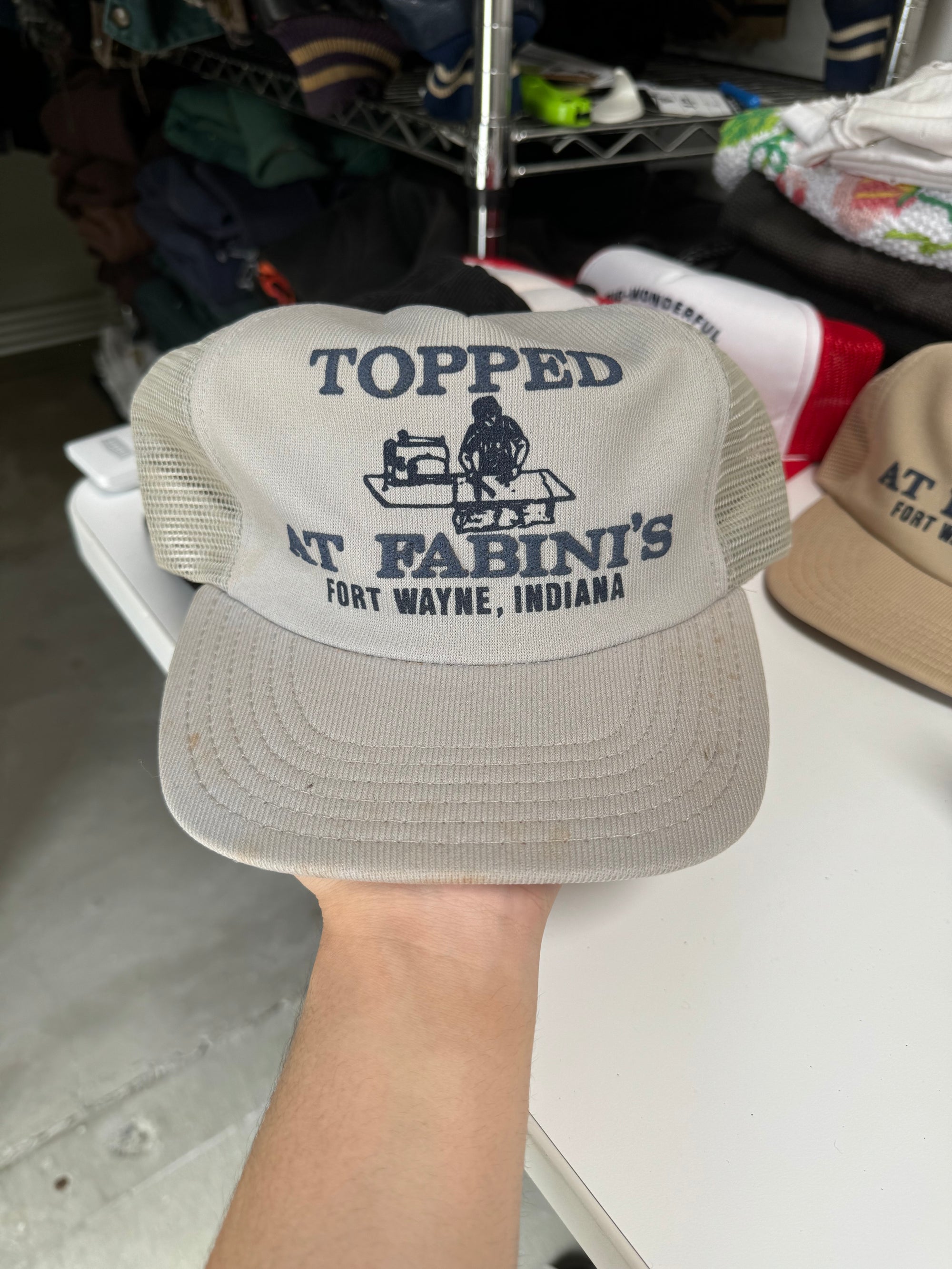 1980s "Topped At Fabini's" Trucker Hat