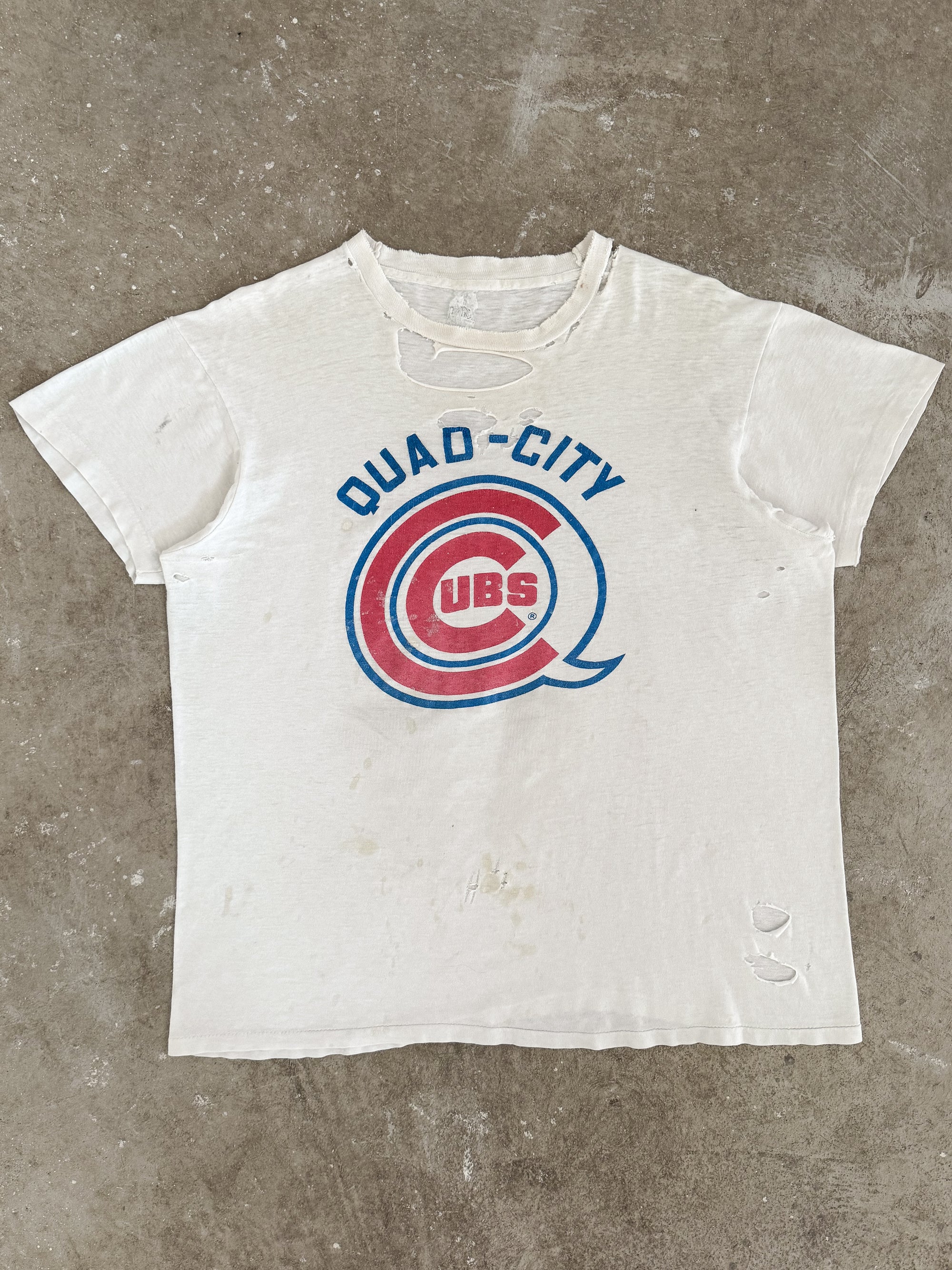 1970s "Quad-City Cubs" Thrashed Tee (M)