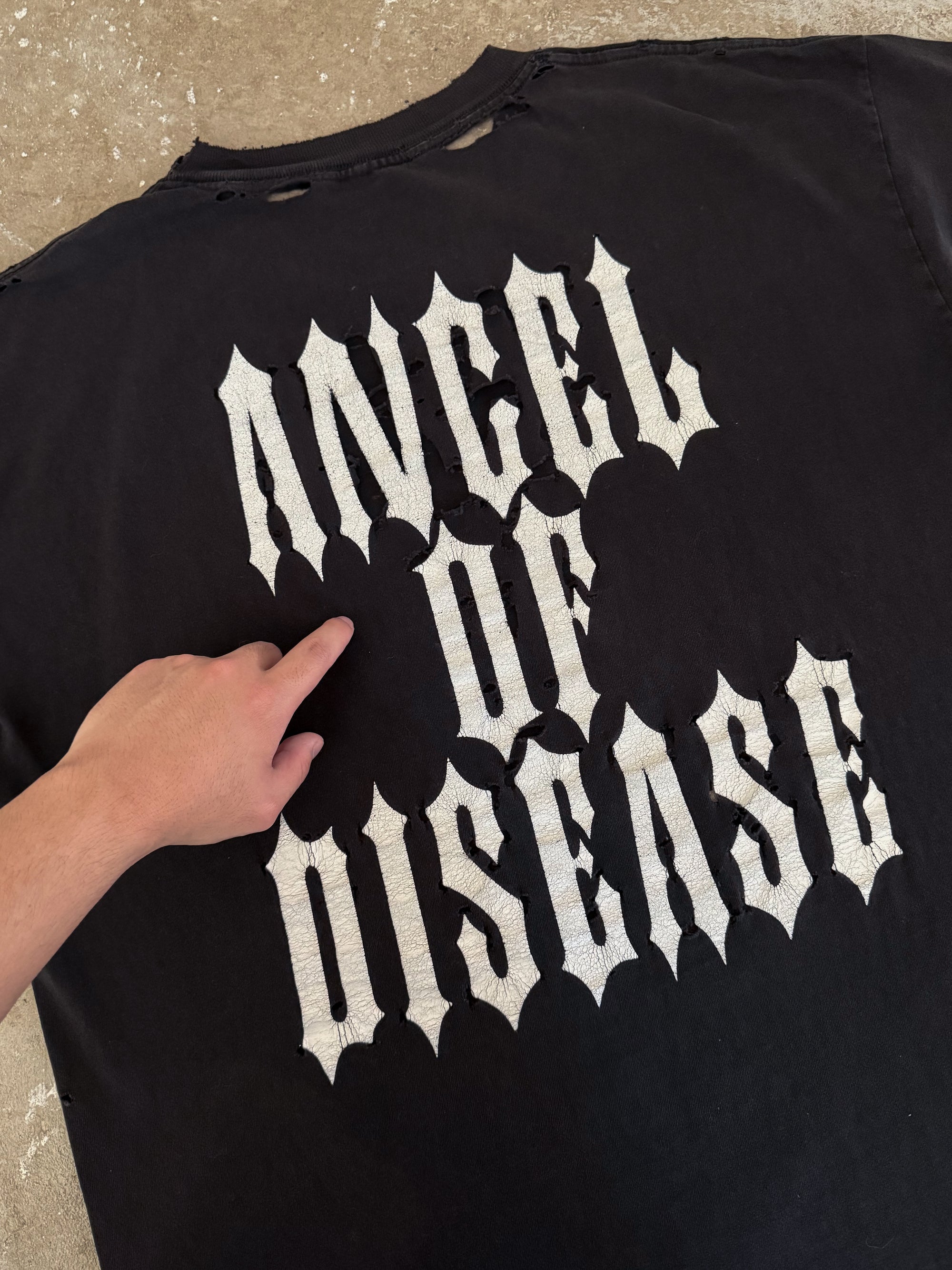 1996 Morbid Angel "Angel of Disease" Thrashed Tee (XL)