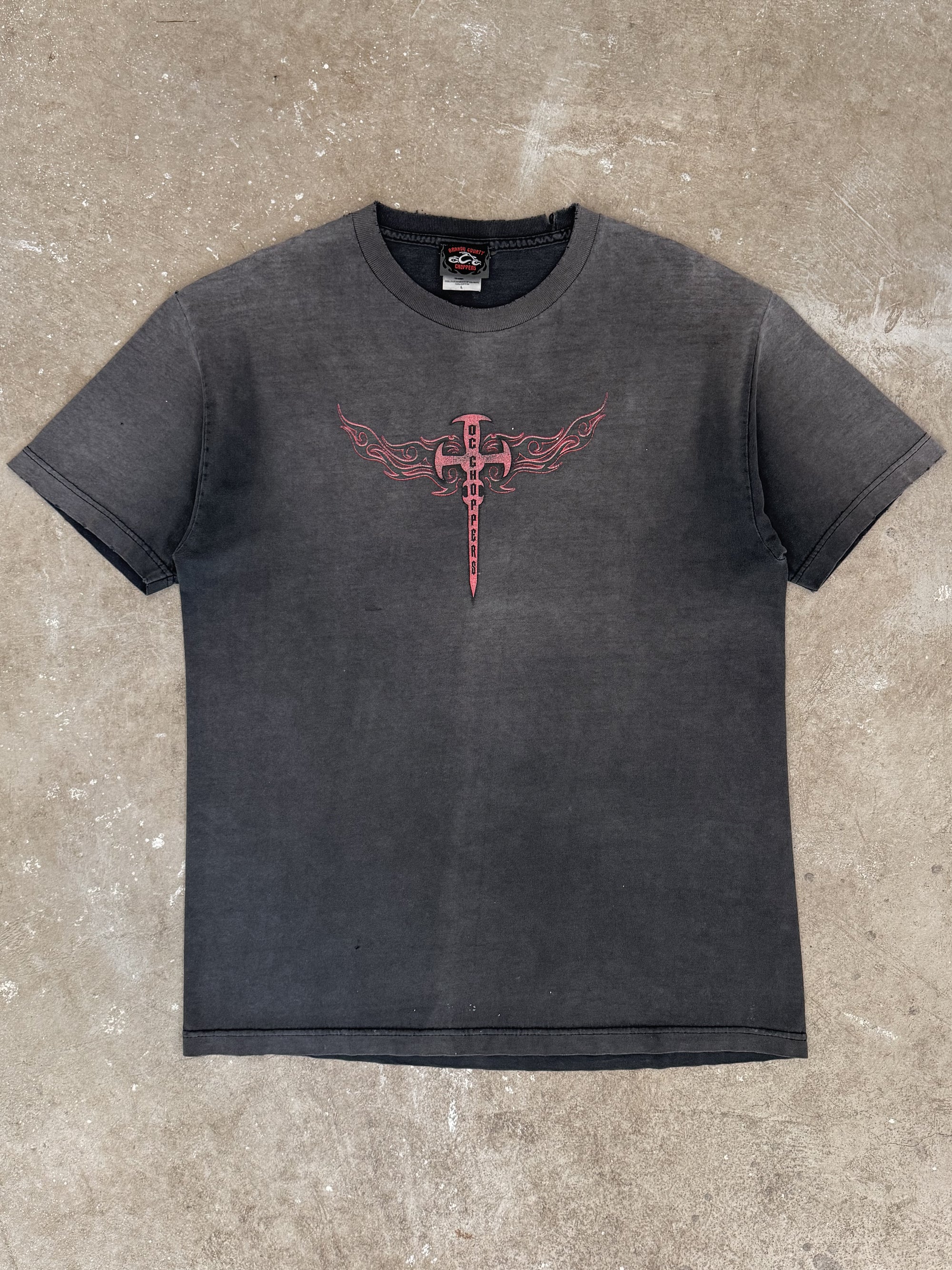 2000s "Orange County Choppers" Faded Tee (L)
